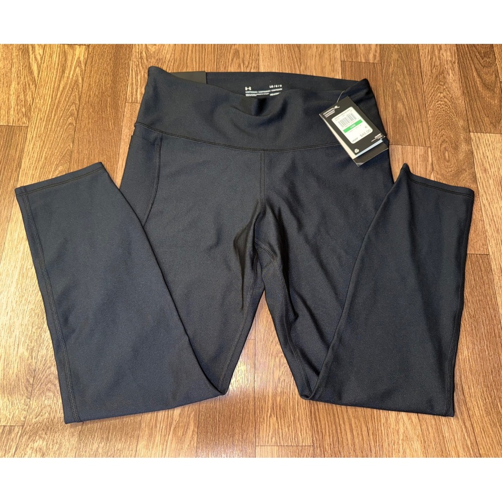 Under Armour HeatGear Armour Hi Ankle Compression Leggings Black 1365335-001 L